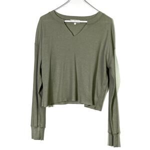 Michael Stars Olive Green Long Sleeve Tee XS EUC